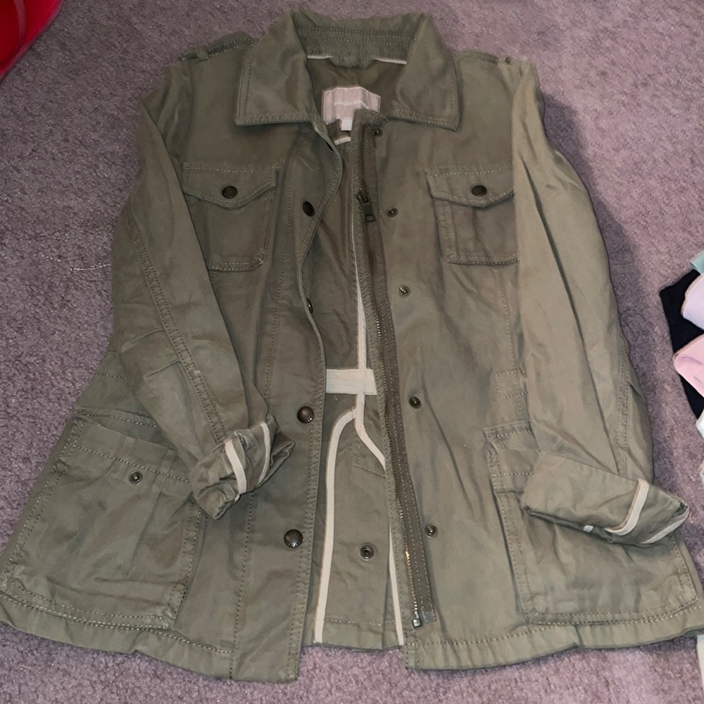 Banana Republic green utility jacket